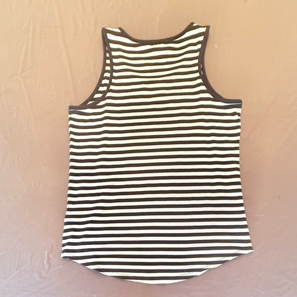 Michael Kors Black and White Striped Cotton Tank Top Size XL MSRP $85 - Picture 8 of 8